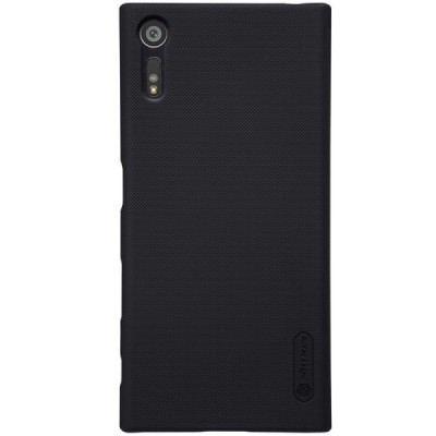 Nillkin Frosted Shield Sony Xperia XZ (Xperia XZs) juodas plastikinis dėklas / Priedai.lt
