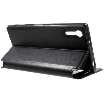 Roar Noble atverčiamas Sony Xperia XZ juodas odinis dėklas / Priedai.lt