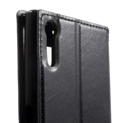 Roar Noble atverčiamas Sony Xperia XZ juodas odinis dėklas / Priedai.lt