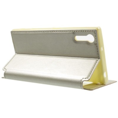 Roar Noble atverčiamas Sony Xperia XZ auksinis odinis dėklas / Priedai.lt