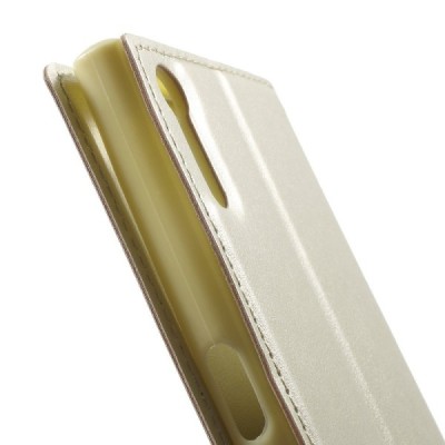 Roar Noble atverčiamas Sony Xperia XZ auksinis odinis dėklas / Priedai.lt