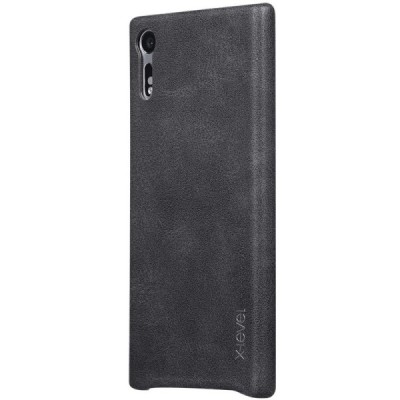 „X-Level“ Vintage Sony Xperia XZ (Xperia XZs) pilkas odinis dėklas - nugarėlė / Priedai.lt