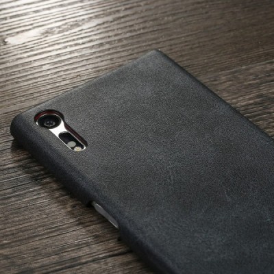 „X-Level“ Vintage Sony Xperia XZ (Xperia XZs) pilkas odinis dėklas - nugarėlė / Priedai.lt