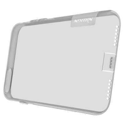 Apple iPhone 7 (iPhone 8) Nillkin Nature dzidrs (caurspīdīgs) silikona pelēks apvalks / Vacins.lv