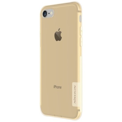 Apple iPhone 7 (iPhone 8) Nillkin Nature dzidrs (caurspīdīgs) silikona brūns apvalks / Vacins.lv