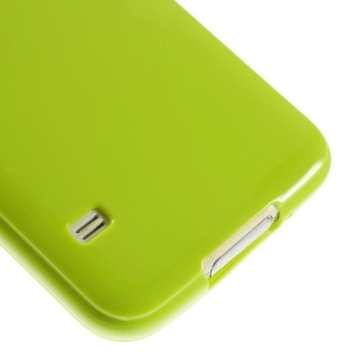 Samsung Galaxy S5 (S5 Neo) Jelly Case zaļš cieta silikona (TPU) futrālis / Vacins.lv