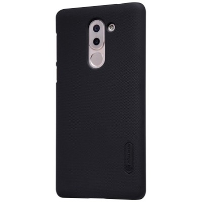 Huawei Honor 6X (2016) Nillkin Frosted Shield melns plastmasas apvalks + ekrāna aizsargplēve / Vacins.lv