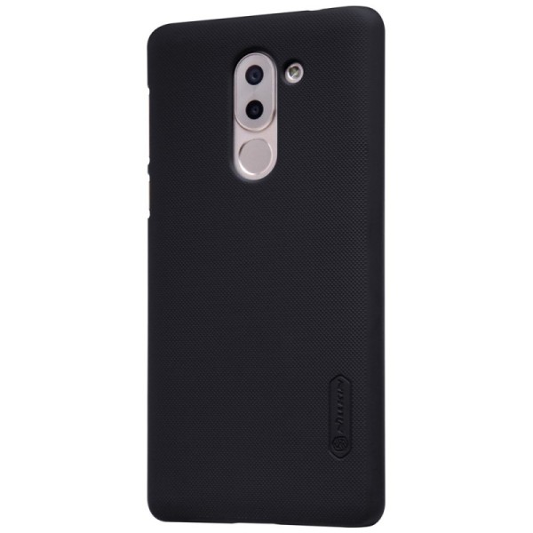 „Nillkin“ Frosted Shield apvalks - melns + ekrāna aizsargplēve (Honor 6X 2016)