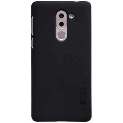 Huawei Honor 6X (2016) Nillkin Frosted Shield melns plastmasas apvalks + ekrāna aizsargplēve / Vacins.lv