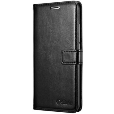 Meizu m3 note atvēramais ādas melns maciņš (maks) / Vacins.lv