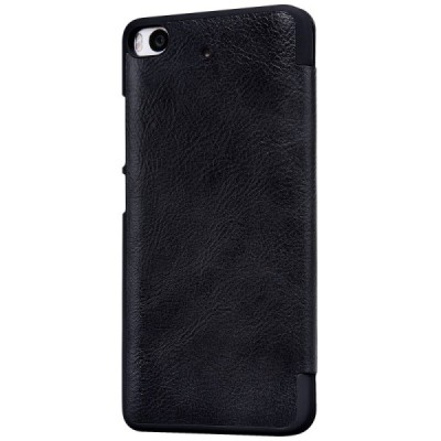 Prabangus „Nillkin“ Qin serijos juodas odinis atverčiamas Xiaomi Mi 5S dėklas - knygutė / Priedai.lt