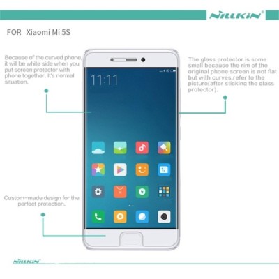 Xiaomi Mi 5S „Nillkin“ Amazing H+ Pro Tempered Glass sustiprintos apsaugos apsauginis ekrano stiklas 0.2 mm / Priedai.lt