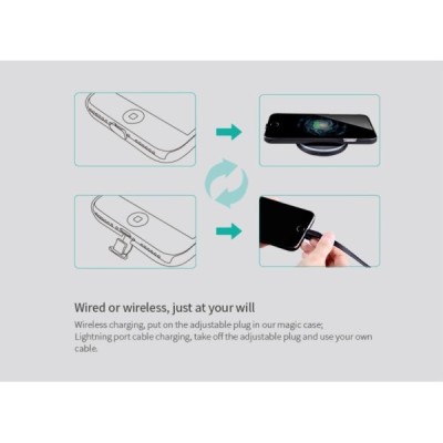 Apple iPhone 7 (iPhone 8) Nillkin Magic Wirelesszelts plastmasas futrālis - zelts / Vacins.lv