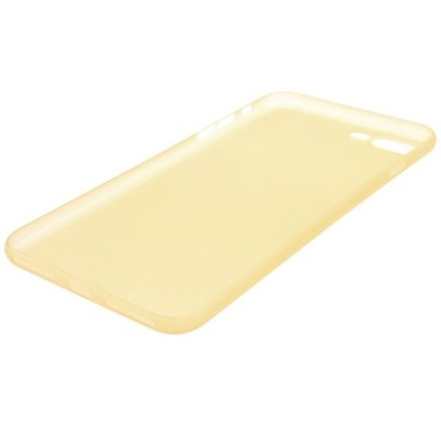 Ploniausias pasaulyje plastikinis skaidrus Apple iPhone 7 Plus (iPhone 8 Plus) šviesiai rudas dėklas - nugarėlė / Priedai.lt