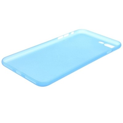 Ploniausias pasaulyje plastikinis skaidrus Apple iPhone 7 Plus (iPhone 8 Plus) mėlynas dėklas - nugarėlė / Priedai.lt