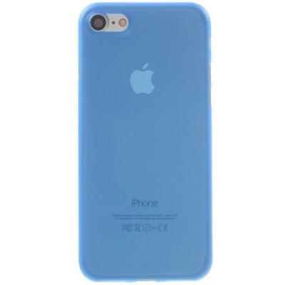 Ploniausias pasaulyje plastikinis skaidrus Apple iPhone 7 (iPhone 8) mėlynas dėklas - nugarėlė / Priedai.lt