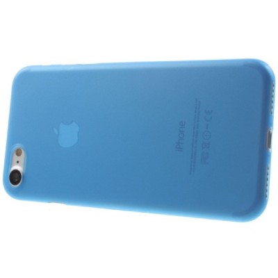 Ploniausias pasaulyje plastikinis skaidrus Apple iPhone 7 (iPhone 8) mėlynas dėklas - nugarėlė / Priedai.lt