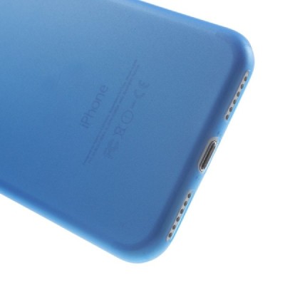 Ploniausias pasaulyje plastikinis skaidrus Apple iPhone 7 (iPhone 8) mėlynas dėklas - nugarėlė / Priedai.lt