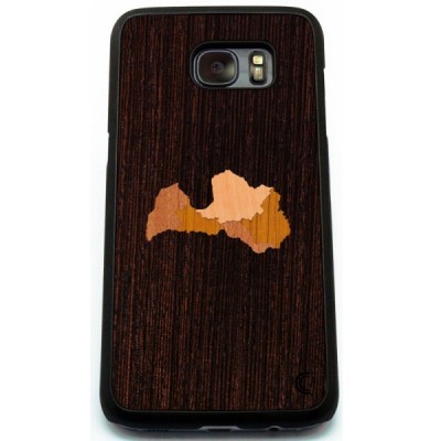 Samsung Galaxy S7 edge „Crafted Cover“ Latvija dabīga koka telefona apvalks / Vacins.lv