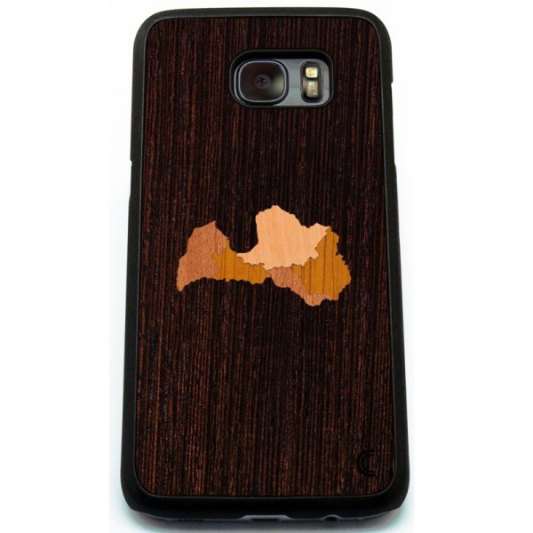 „Crafted Cover“ dabīga koka apvalks - Latvija (Galaxy S7 edge)