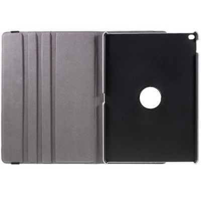 Apple iPad Pro 12.9" atverčiamas, sukamas 360 laipsnių, sidabrinis odinis dėklas - stovas / Priedai.lt