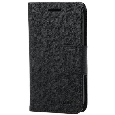 Sony Xperia XA Ultra (F3212, F3216) „Mercury“ atvērams melns ādas maciņš - maks / Vacins.lv