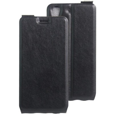 Huawei Y6 II (Huawei Y6 2, Huawei Honor 6, Huawei Honor Play 6, Huawei Honor 6 Play) klasikinis vertikaliai atverčiamas juodas o