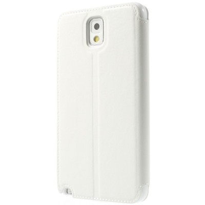 Roar Noble atverčiamas Samsung Galaxy Note 3 (N9005, N9002, N9000) baltas odinis dėklas / Priedai.lt