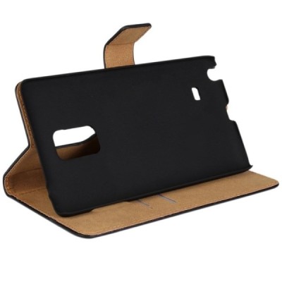 Samsung Galaxy Note Edge (N915FY) atvēramais ādas melns maciņš (maks) / Vacins.lv