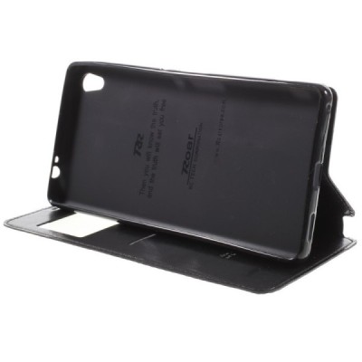 Roar Noble atverčiamas Sony Xperia XA Ultra (F3212, F3216) juodas odinis dėklas / Priedai.lt