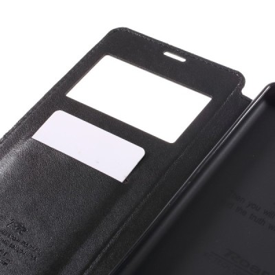 Roar Noble atverčiamas Sony Xperia XA Ultra (F3212, F3216) juodas odinis dėklas / Priedai.lt