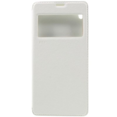 Roar Noble atverčiamas Sony Xperia XA Ultra (F3212, F3216) baltas odinis dėklas / Priedai.lt