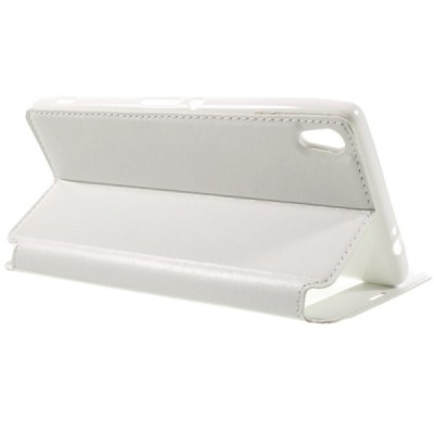 Roar Noble atverčiamas Sony Xperia XA Ultra (F3212, F3216) baltas odinis dėklas / Priedai.lt