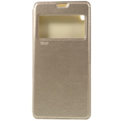 Roar Noble atverčiamas Sony Xperia XA Ultra (F3212, F3216) auksins odinis dėklas / Priedai.lt