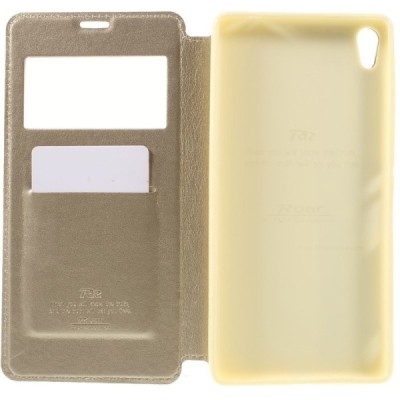 Roar Noble atverčiamas Sony Xperia XA Ultra (F3212, F3216) auksins odinis dėklas / Priedai.lt