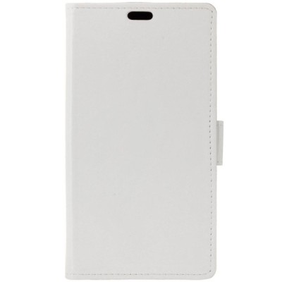 Sony Xperia XZ atverčiamas baltas odinis dėklas - piniginė / Priedai.lt