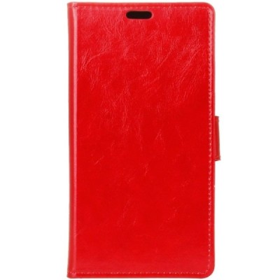 Sony Xperia XZ atvēramais ādas sarkans maciņš (maks) / Vacins.lv