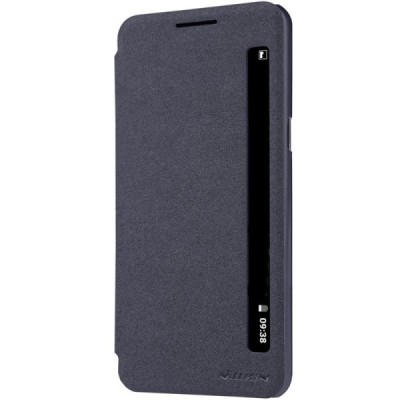 LG X Power (K220DS) „Nillkin“ Sparkle atvēramais pelēks maciņš / Vacins.lv