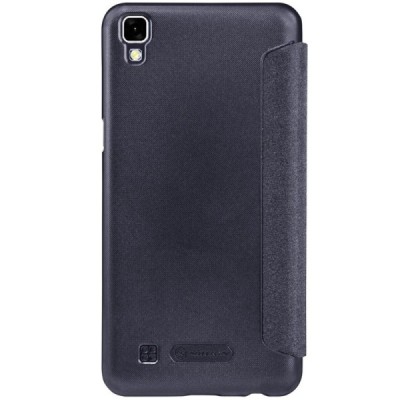 LG X Power (K220DS) „Nillkin“ Sparkle atvēramais pelēks maciņš / Vacins.lv