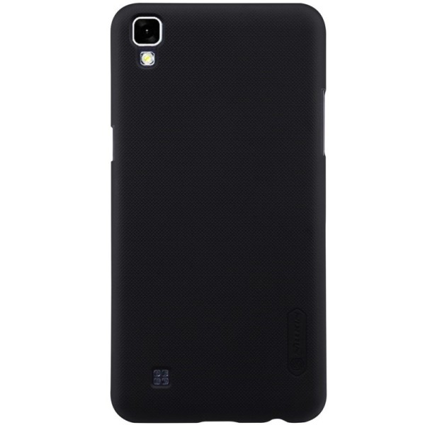 „Nillkin“ Frosted Shield apvalks - melns + ekrāna aizsargplēve (X Power)