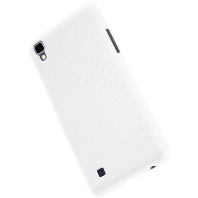 LG X Power (K220DS) Nillkin Frosted Shield balts plastmasas apvalks + ekrāna aizsargplēve / Vacins.lv