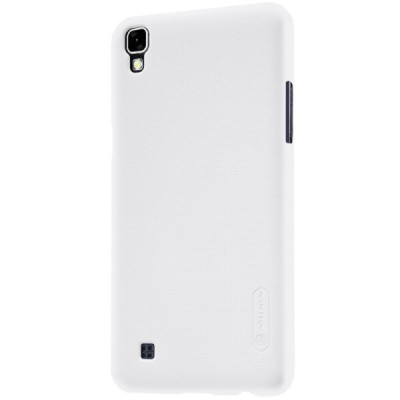 LG X Power (K220DS) Nillkin Frosted Shield balts plastmasas apvalks + ekrāna aizsargplēve / Vacins.lv