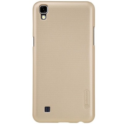 LG X Power (K220DS) Nillkin Frosted Shield zelta plastmasas apvalks + ekrāna aizsargplēve / Vacins.lv