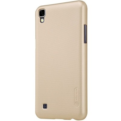 LG X Power (K220DS) Nillkin Frosted Shield zelta plastmasas apvalks + ekrāna aizsargplēve / Vacins.lv