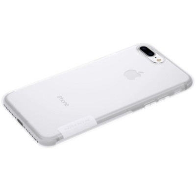 Apple iPhone 7 Plus (iPhone 8 Plus) Nillkin Nature plonas skaidrus (permatomas) silikoninis TPU bespalvis dėklas / Priedai.lt