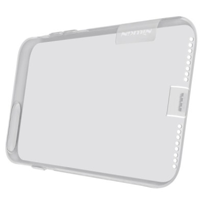 Apple iPhone 7 Plus (iPhone 8 Plus) Nillkin Nature plonas skaidrus (permatomas) silikoninis TPU pilkas dėklas / Priedai.lt