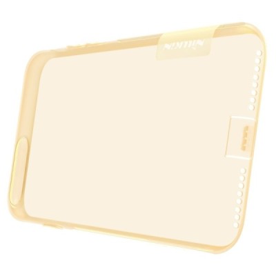 Apple iPhone 7 Plus (iPhone 8 Plus) Nillkin Nature plonas skaidrus (permatomas) silikoninis TPU rudas dėklas / Priedai.lt