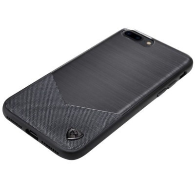 Apple iPhone 7 Plus (iPhone 8 Plus) greznais Nillkin Lensen melns maciņš / Vacins.lv