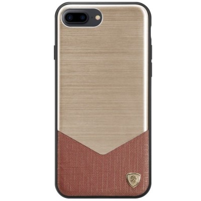Apple iPhone 7 Plus (iPhone 8 Plus) greznais Nillkin Lensen zelta maciņš / Vacins.lv