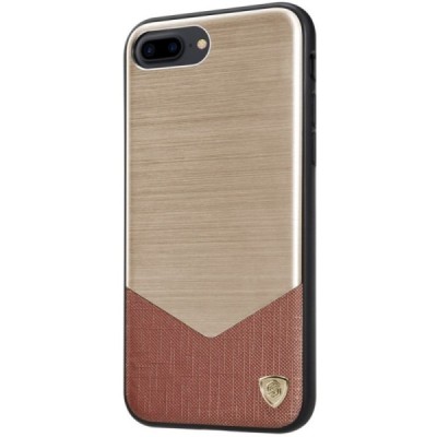 Apple iPhone 7 Plus (iPhone 8 Plus) greznais Nillkin Lensen zelta maciņš / Vacins.lv